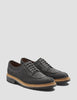 Grenson Percy Suede Apron Shoes - Lavagne Grey