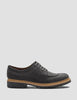Grenson Percy Suede Apron Shoes - Lavagne Grey