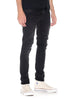 Nudie Skinny Lin Jeans (Super Tight) - Black Habit