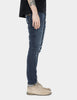 Nudie Lean Dean Jeans (Slim Tapered) - Dark Worn Navy
