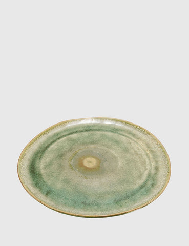 Liv Interior Ceramic Dinner Plate (26cm) - Green Glaze