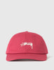Stussy Smooth Stock Low Cap - Red