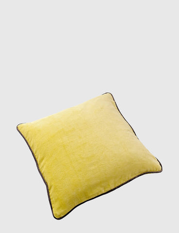 Liv Interior Velvet Cushion (45cm) - Lemon Yellow