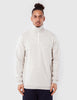 Universal Works Zip Neck Sweatshirt - Sand Marl