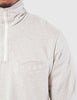 Universal Works Zip Neck Sweatshirt - Sand Marl