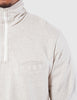 Universal Works 1/4 Zip Sweatshirt - Sand Marl