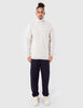 Universal Works Zip Neck Sweatshirt - Sand Marl