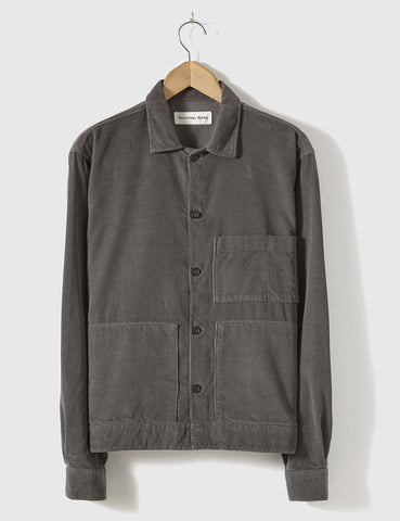 Universal Works Uniform Cord Shirt - Slate Grey