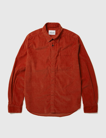 Albam Corduroy Prep Shirt - Burnt Orange