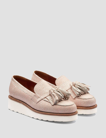 Grenson Womens Clara Loafer - Pink Stingray