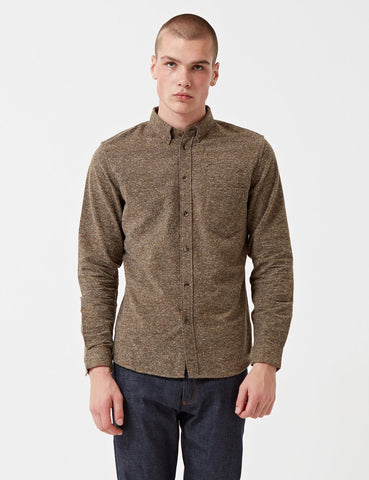 Levis Made & Crafted Standard Shirt - Brown Donegal