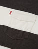 Levis Sunset Pocket T-shirt (Stripe) - Black Heather