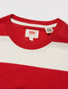 Levis Sunset Pocket T-shirt (Stripe) - Cherry Bomb Red