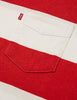 Levis Sunset Pocket T-shirt (Stripe) - Cherry Bomb Red