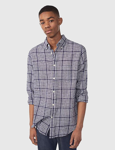 Gant Rugger Boucle Check Shirt - Evening Blue