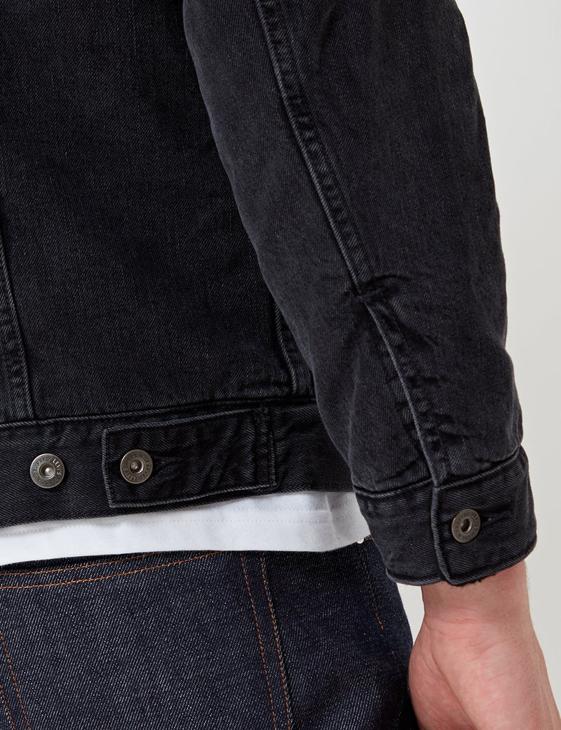 Levis Made & Crafted Shawl Collar Trucker - Black | URBAN EXCESS