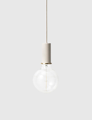 Ferm Living Socket Pendant Low - Light Grey