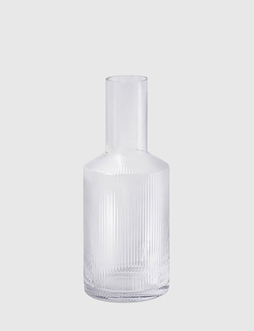 Ferm Living Ripple Glass Carafe - Clear