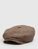 Stetson Hatteras Newsboy Cap (Linen) - Brown
