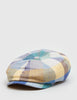 Stetson Hatteras Check Newsboy Cap (Linen) - Green