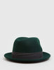 Bailey Tino Felt Crushable Trilby Hat (Wool) - Hemlock Green