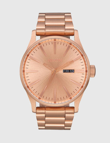 Nixon Sentry SS Watch - Rose Gold