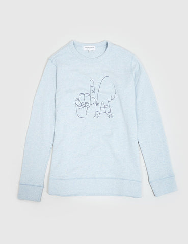 Maison Labiche LA T-Sweatshirt - Ciel Chine Blue