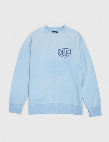 Deus Ex Machina Sunbleached Tokyo Sweatshirt - Sky Blue