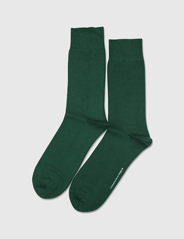 Democratique Solid Socks - Forrest Green