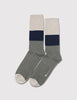 Democratique Block Party Socks - Army Green/Sand/Navy