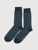 Democratique Polkadot Socks - Emerald Green/White