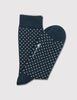 Democratique Polkadot Socks - Emerald Green/White