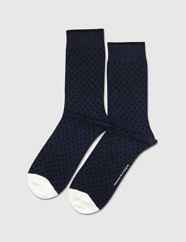 Democratique Originals Polkadot Socks - Navy