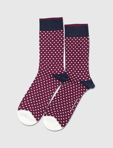 Democratique Originals Polkadot Socks - Wild Berry
