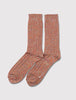 Democratique Relax ZigZag Socks - Spring Red/Curry