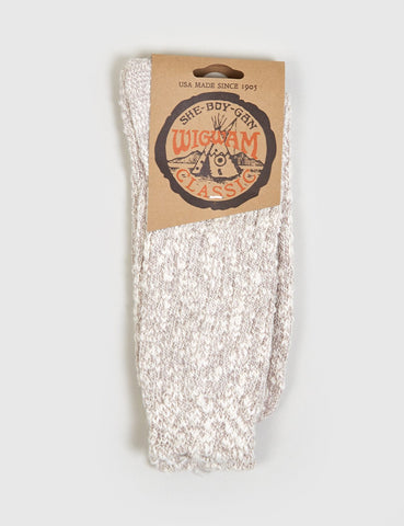 Wigwam Cypress Rib Socks - Grey Melange