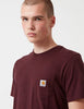 Carhartt Pocket T-Shirt - Damson Red