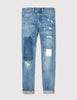 Edwin ED-55 Rainbow Selvage Jeans 12.8oz (Regular Tapered) - Pulled Wash