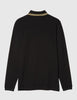 Fred Perry Twin Tipped Long Sleeve Polo Shirt - Black