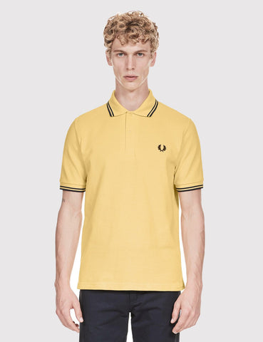 Fred Perry Twin Tipped Polo Shirt - Ice Lemon Yellow