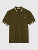 Fred Perry Single Tipped Polo Shirt - Hunting Green