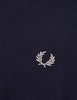Fred Perry Crew Neck Pique T-Shirt - French Navy