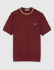 Fred Perry Crew Neck Pique T-Shirt - Aubergine