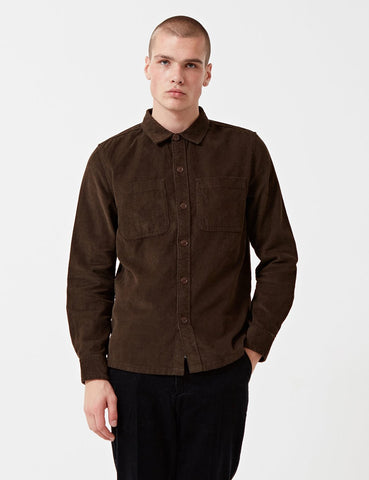 Barbour x Wood Wood Fidra Cord Shirt - Olive