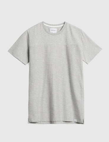 Norse Projects Rasmus Slub T-Shirt - Light Grey Melange