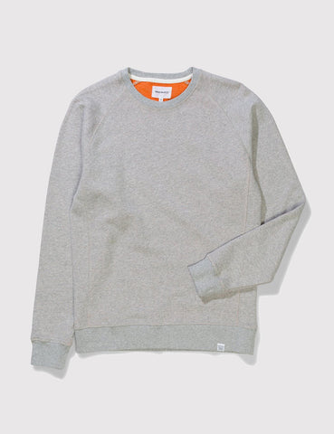 Norse Projects Ketel Double Face Sweatshirt - Light Grey
