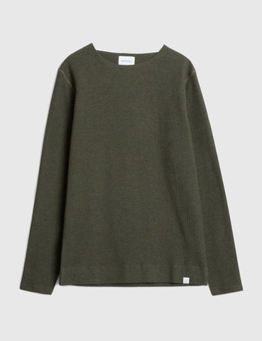 Norse Projects Godtfred Long Sleeve T-Shirt - Dried Olive