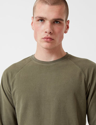 Norse Projects Victor Brushed Sweatshirt - Lichen Green