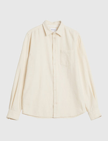 Norse Projects Anton Texture Shirt - Ecru
