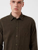 Norse Projects Hans Mouline Shirt - Dried Olive Green